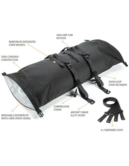 KRIEGA VÄSKA BLACK ROLLPACK 20L