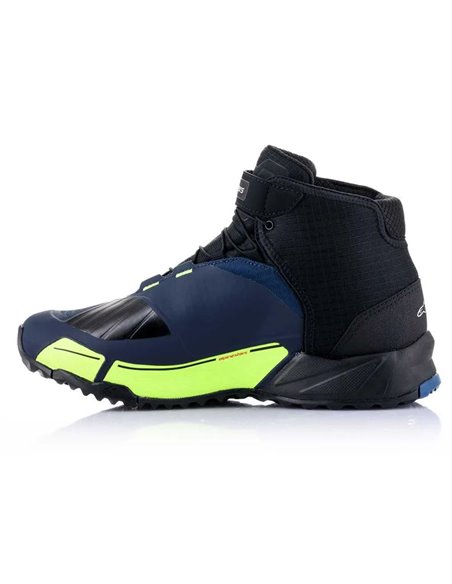 Alpinestars Mc Sko Cr-X Drystar Blå/Gul Fluo