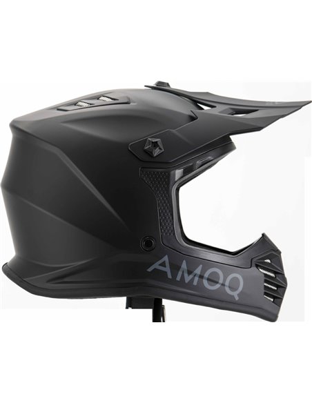 AMOQ Meteor V2 JNR MX hjälm Blackout YS 