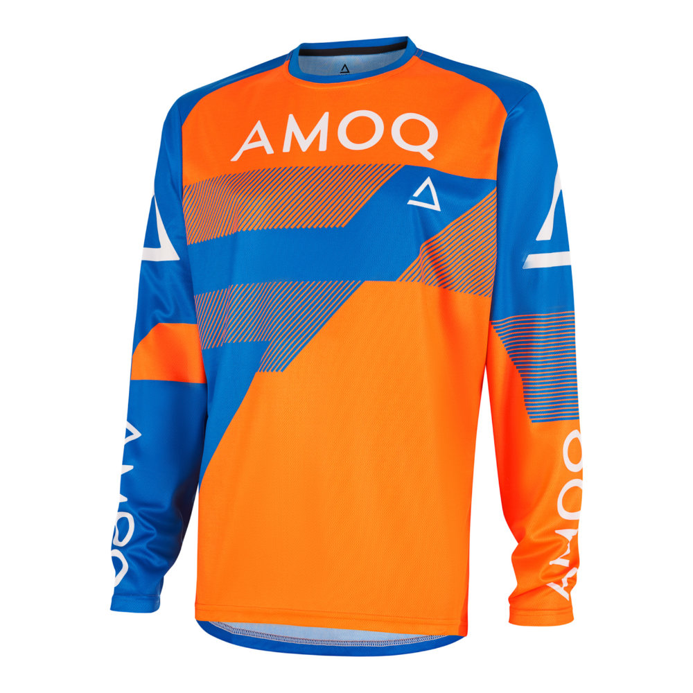 AMOQ Ascent Strive V2 Crosskoter Tröja Orange-Blå 