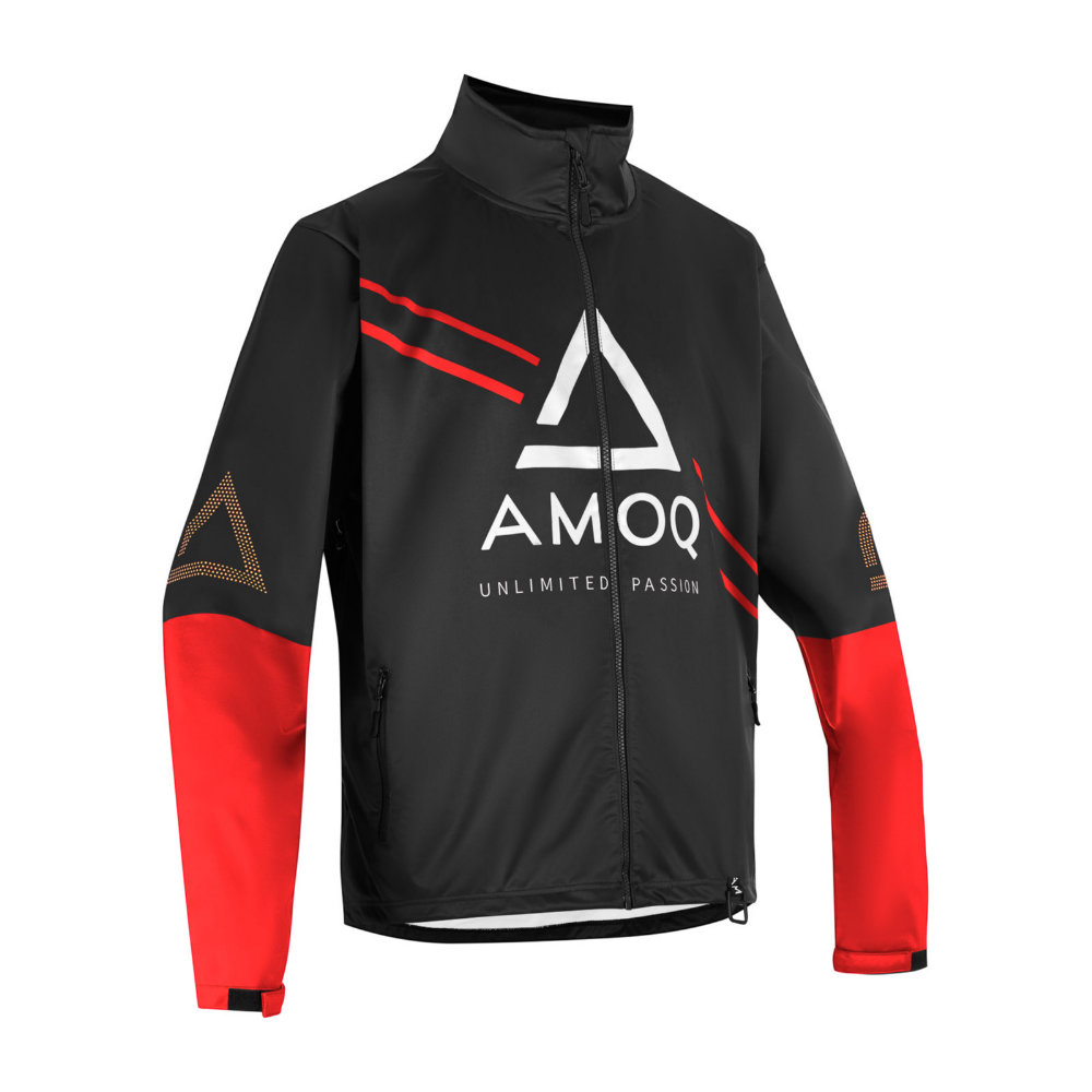 AMOQ Apex Racing Skoterjacka Svart/Röd/Vit 