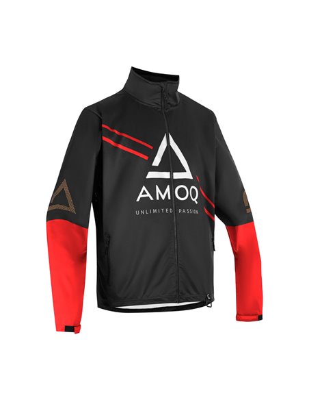 AMOQ Apex Racing Skoterjacka Svart/Röd/Vit 