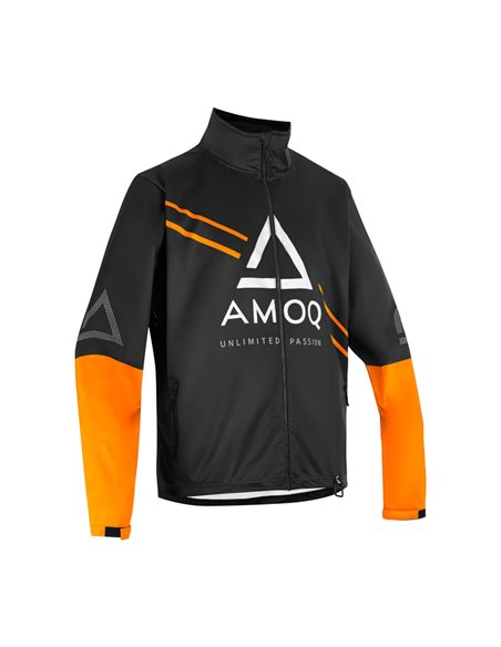 AMOQ Apex Racing Skoterjacka Svart/Orange/Vit 