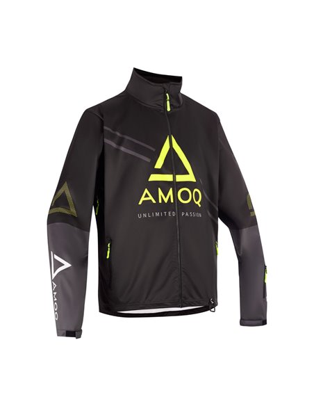 AMOQ Apex Racing Skoterjacka Svart/Grå/Hivis 