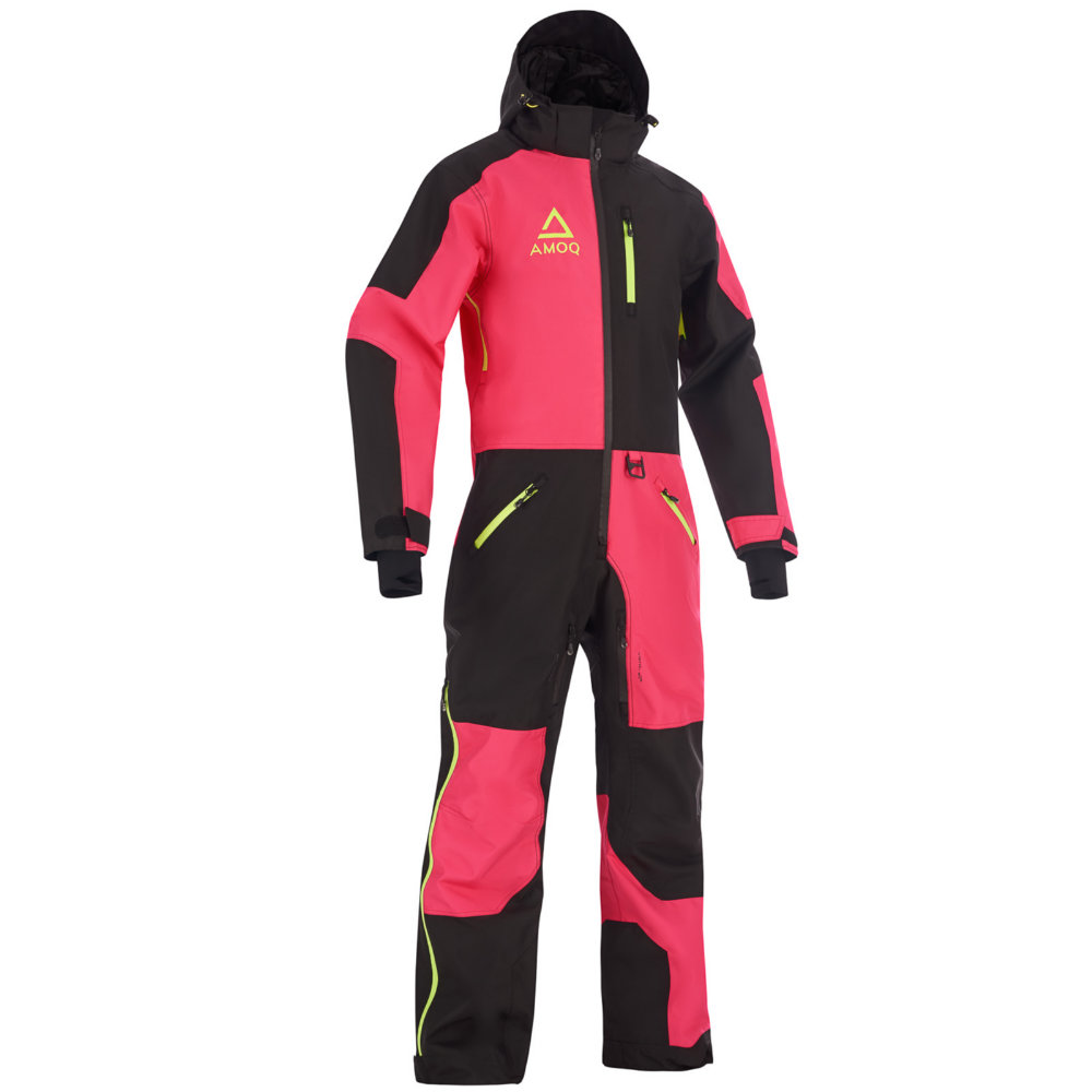 AMOQ Void V2 Dam Skoteroverall Svart/Rosa/Hivis 