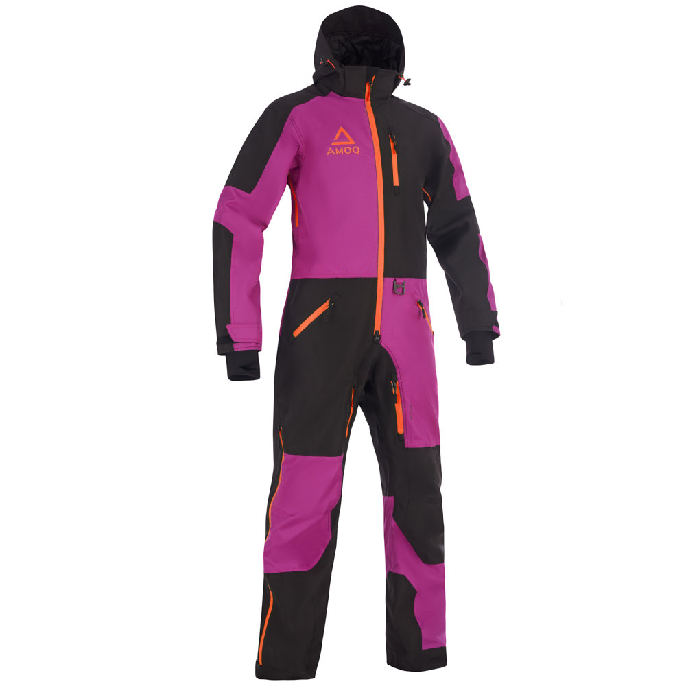 AMOQ Void V2 Dam Skoteroverall Fodrad Svart/Violet/Orange 