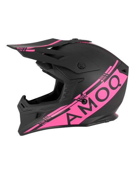 AMOQ Meteor V2 Hjälm Svart/Rosa 