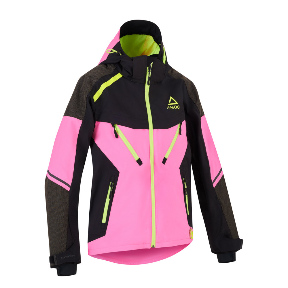 Amoq Orbit Jacka Dam Rosa/Svart/Hivis 