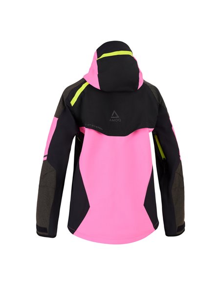 Amoq Orbit Jacka Dam Rosa/Svart/Hivis 