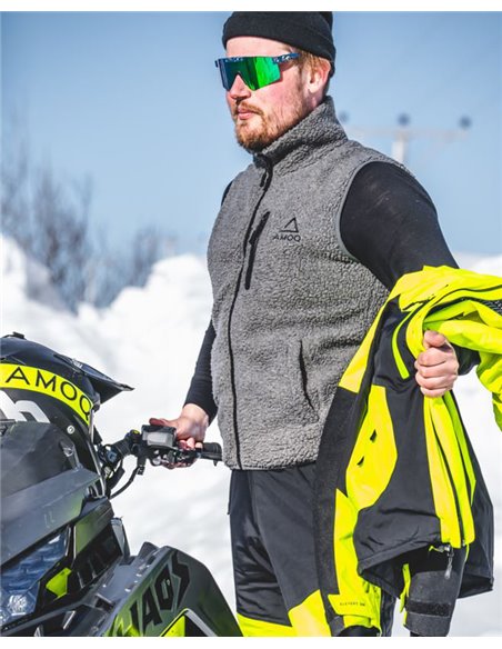 Amoq Polar Fleece Väst Grå 