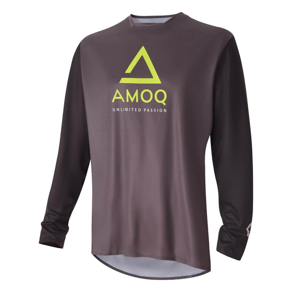 Amoq Ascent Comp Crosströja Grå/Svart/Hivis 