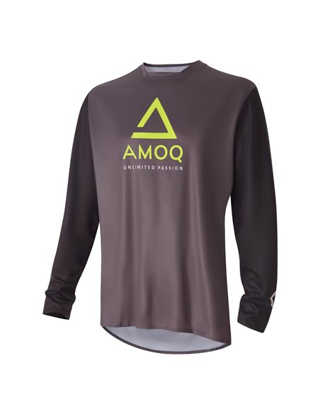 Amoq Ascent Comp Crosströja Grå/Svart/Hivis 