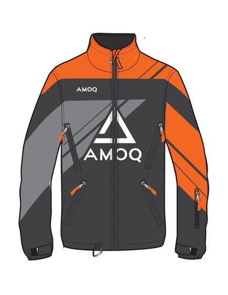 AMOQ Snowcross Skoterjacka Svart/Orange