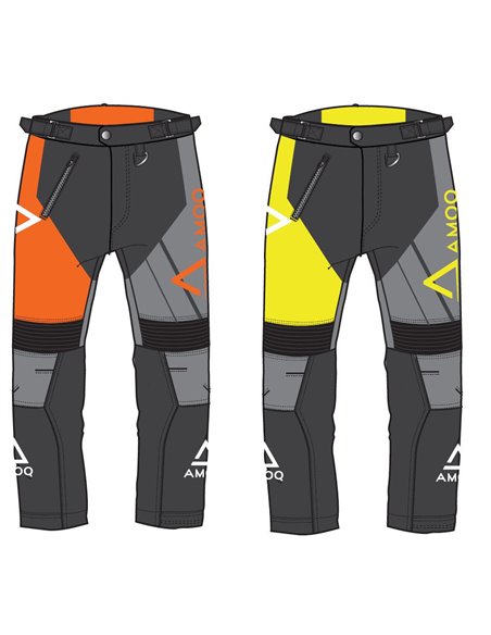 AMOQ Snowcross Skoterbyxor Svart/HiVis