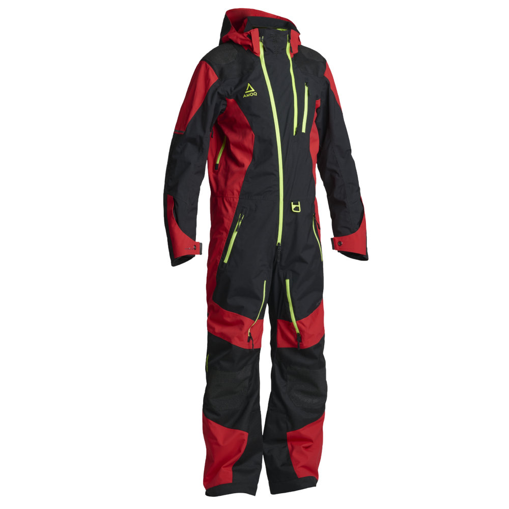 AMOQ Rocket Skoteroverall Svart/Röd/HiVis