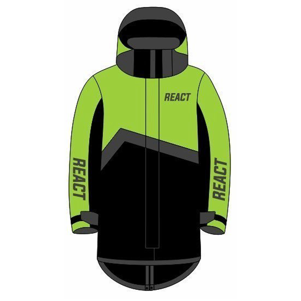 React Warm Up Coat 2025 Svart/Gul S/M