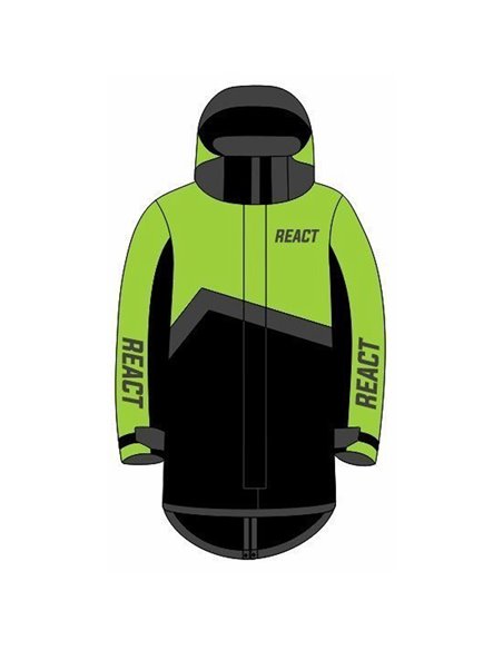 React Warm Up Coat 2025 Svart/Gul S/M