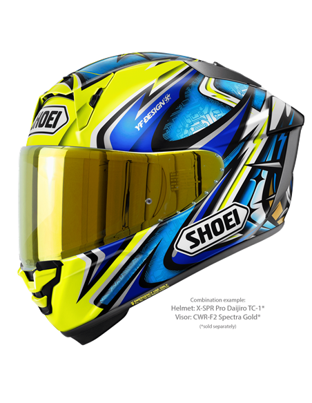 Shoei NXR 2 VisirCWR-F2PN Spectra Gold