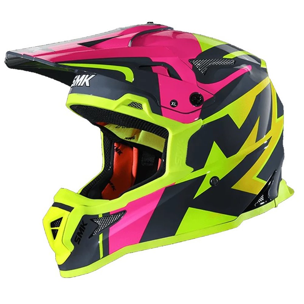 SMK Crosshjälm Allterra Xpower Gul/Rosa