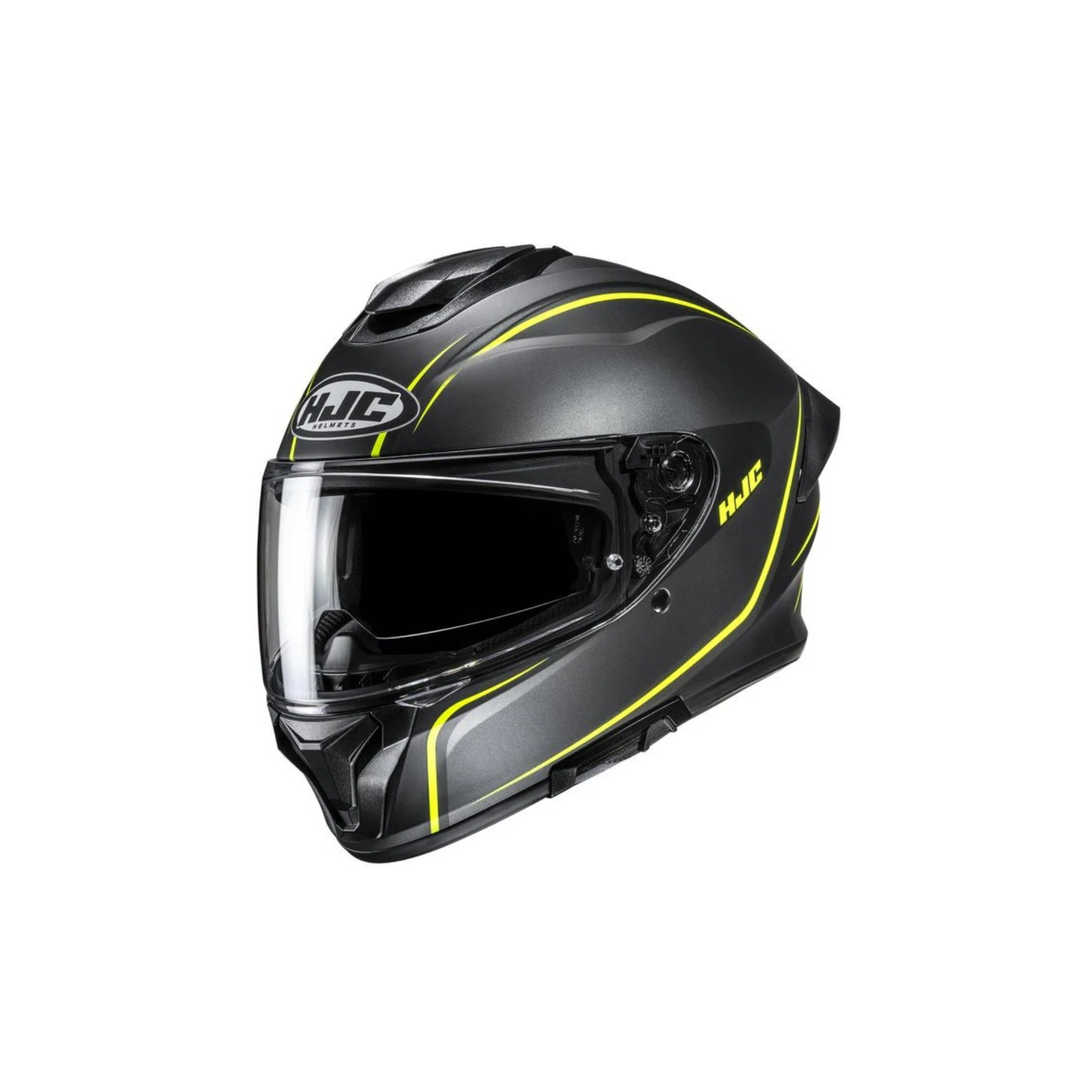 HJC Helmet C71 Quez Svart/Fluo Gul MC3HSF