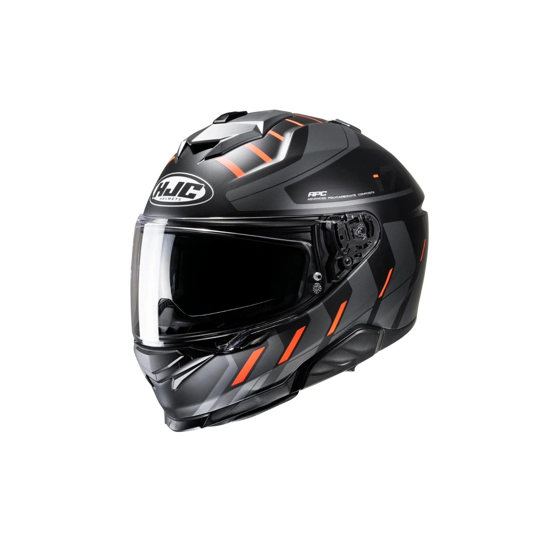 HJC Mc Hjälm i71 Simo Svart/Grå/Fluo Orange MC6H