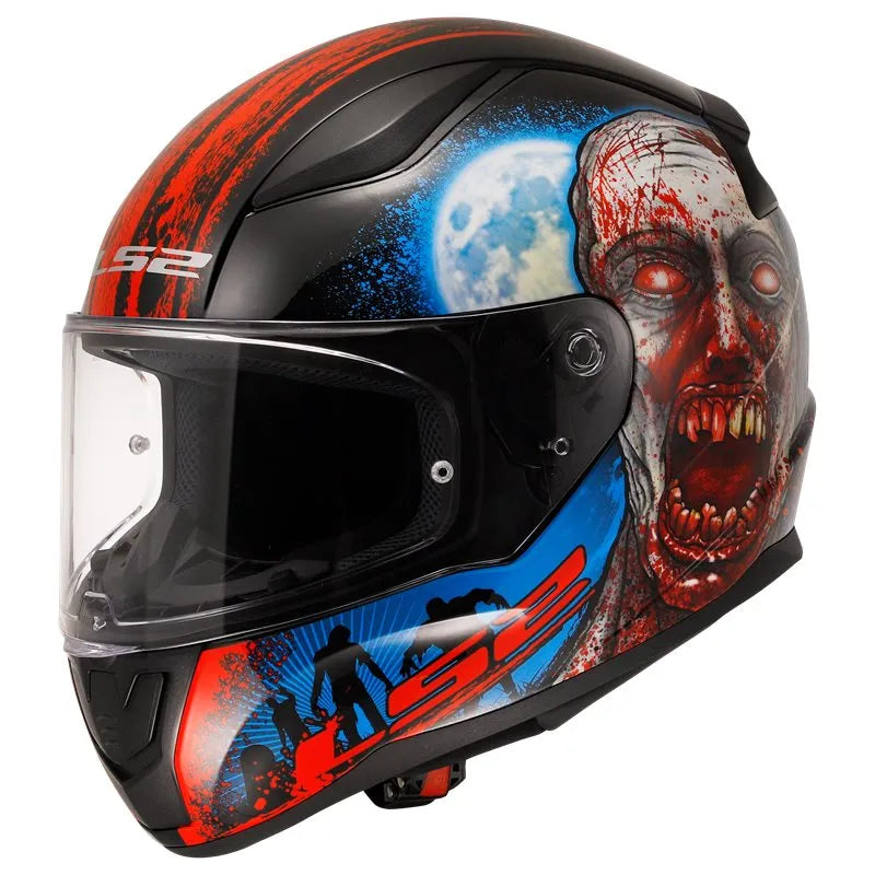 LS2 FF353 Rapid II Zombie Svart/Röd