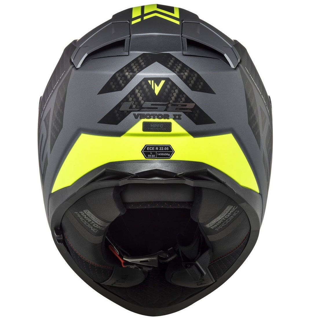 LS2 FF811 Vector II Splitter Matt Titan grå/gul