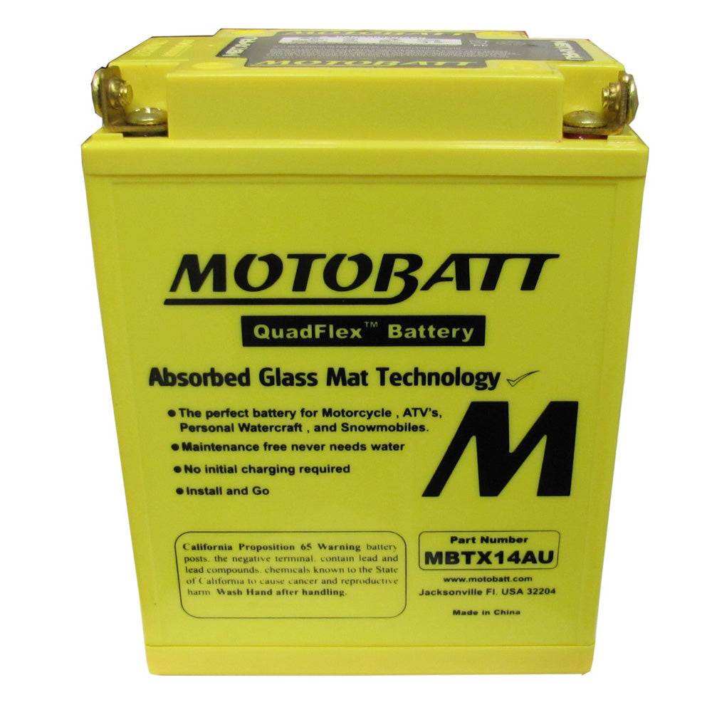 Motobatt MBTX14AU Underhållsfritt Mc Battteri