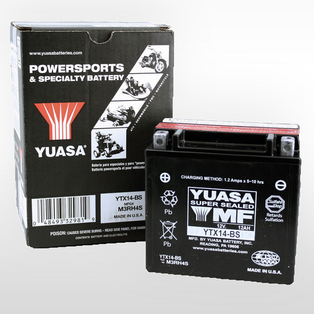 Yuasa Batteri YTX14-BS (cp) inkl syrapack