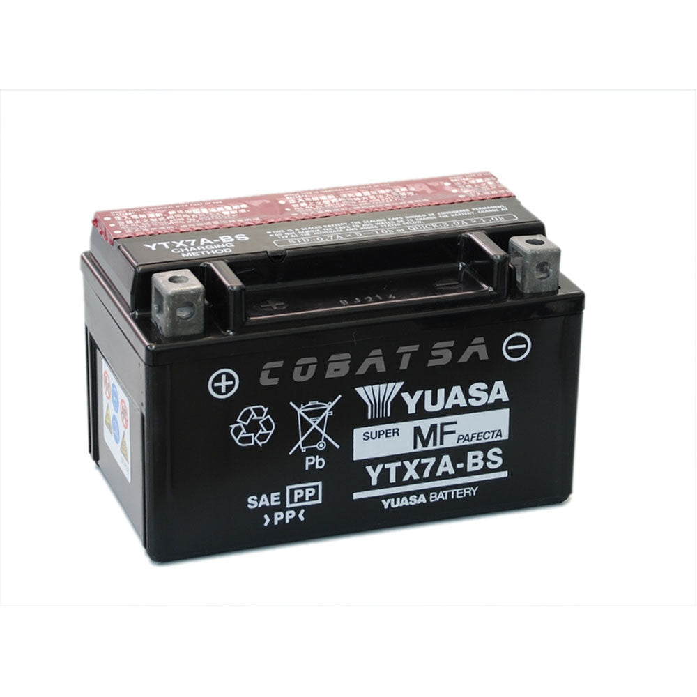 Yuasa Batteri,YTX7A-BS (cp) inkl syrapack