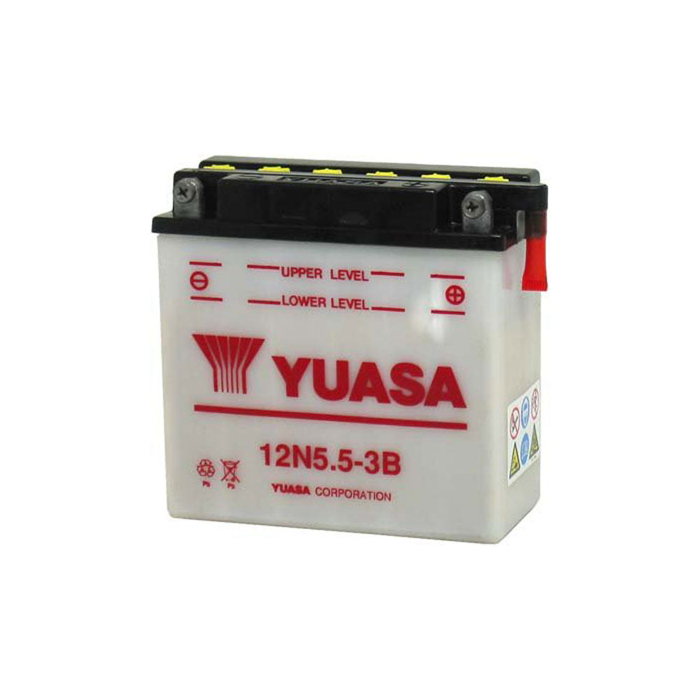 YUASA batteri 12N5.5-3B  (CP) Inkl syra
