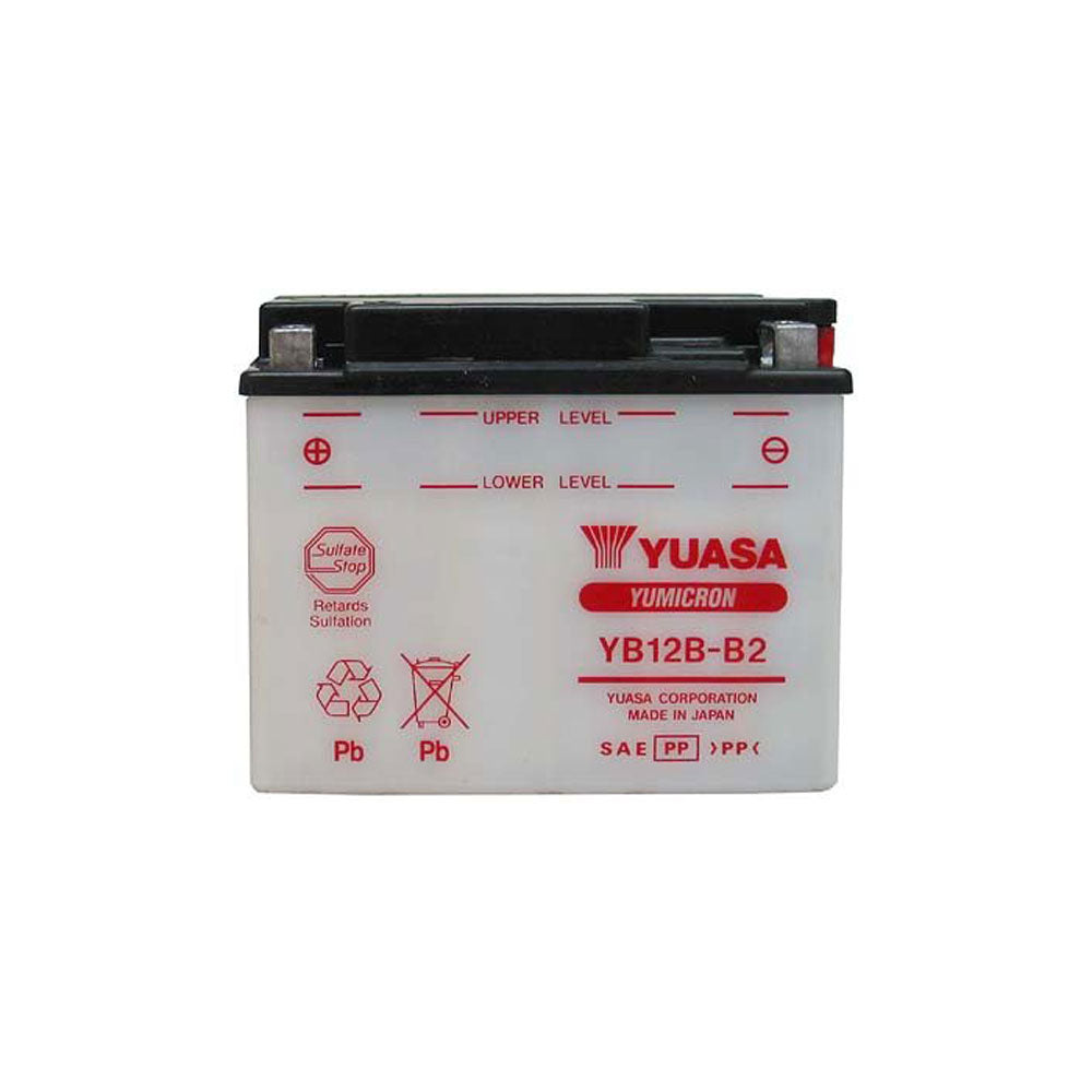 YUASA batteri YB12B-B2 (DC)  Exkl syra
