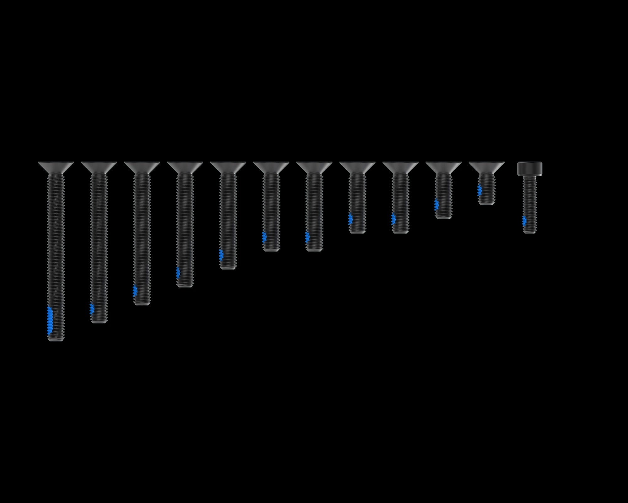 Quad Lock Replacement Screw Set Pro Black (V2)