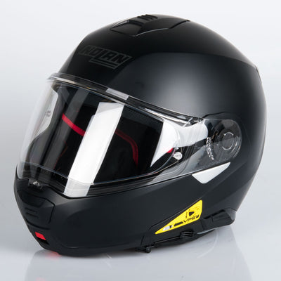 NOLAN N100-5 CLASSIC N-COM Öppningsbar Mc Hjälm Mattsvart