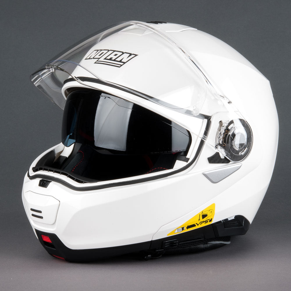 NOLAN N100-5 CLASSIC N-COM Öppningsbar Mc Hjälm Vit