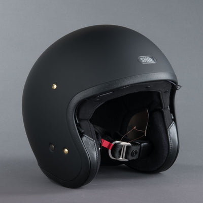 Shoei Öppen Mc Hjälm J-O Svart