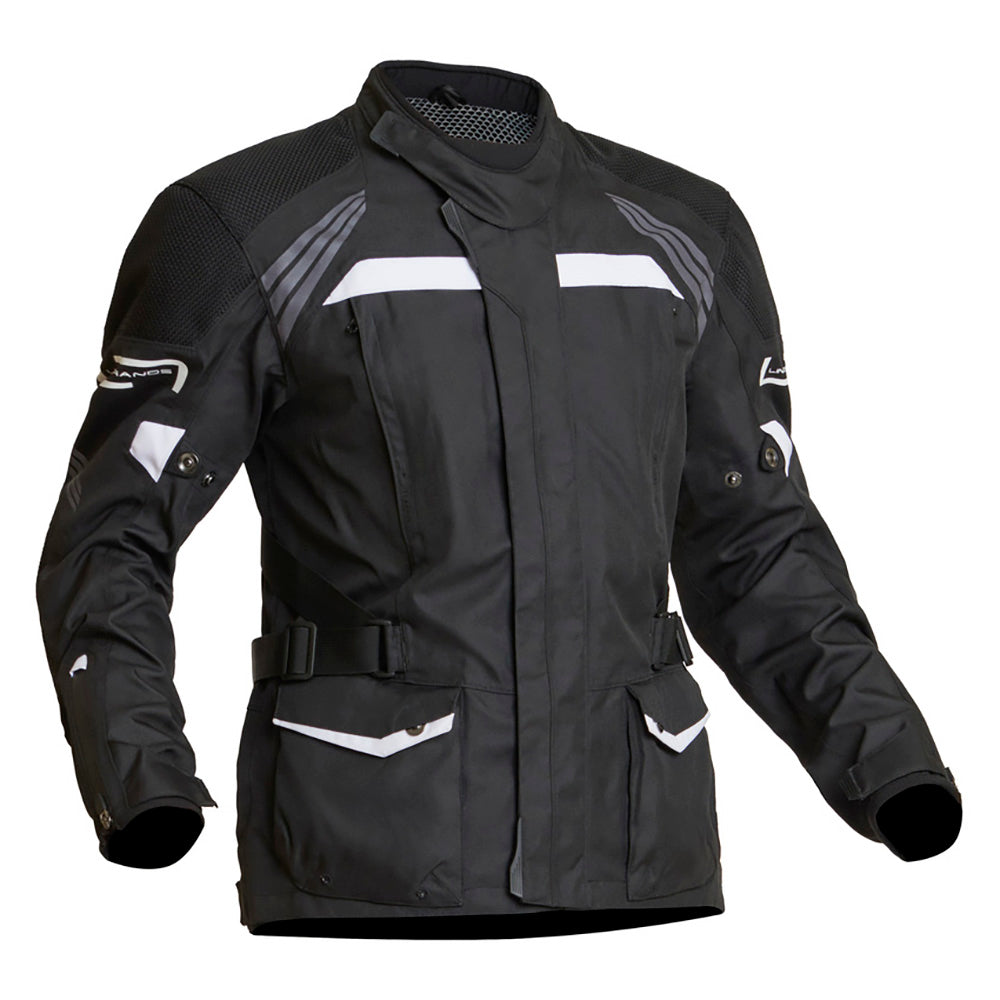 Lindstrands Transtrands Mc Jacka Textil Laminerad Svart/Vit