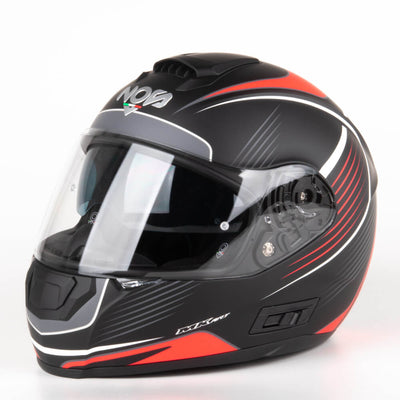 NOS NS-6 Integral Mc Hjälm Typhoon Röd