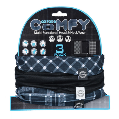 Oxford Comfy Tartan Halskrage Svart/Vit
