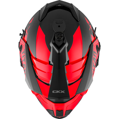 CKX Titan Airflow Skoterhjälm Inkl Goggles Extra Röd