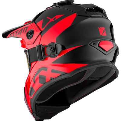 CKX Titan Airflow Skoterhjälm Inkl Goggles Extra Röd