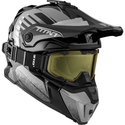 CKX Titan Skoterhjälm Inkl Goggles Avid Grå