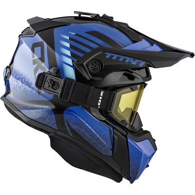 CKX Titan Skoterhjälm Inkl Goggles Avid Blå