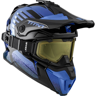 CKX Titan Skoterhjälm Inkl Goggles Avid Blå