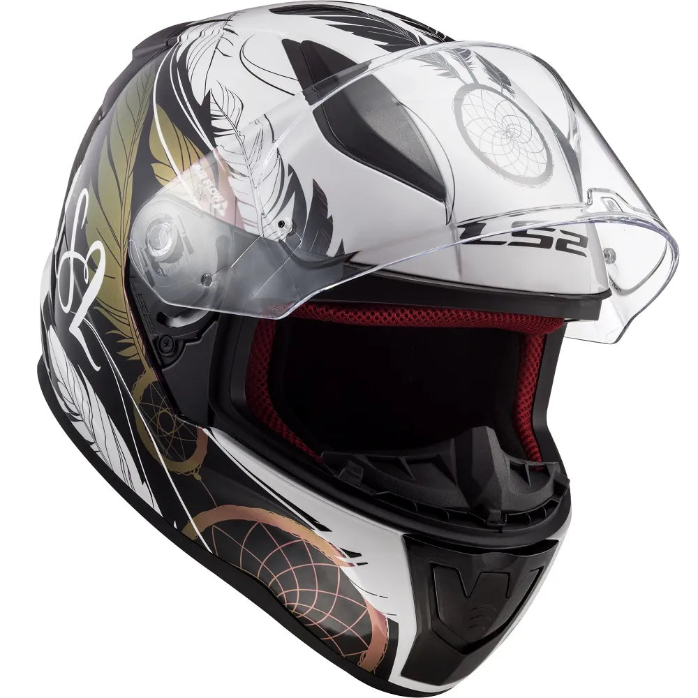LS2 FF353 Rapid II Boho Vit/Svart/Rosa