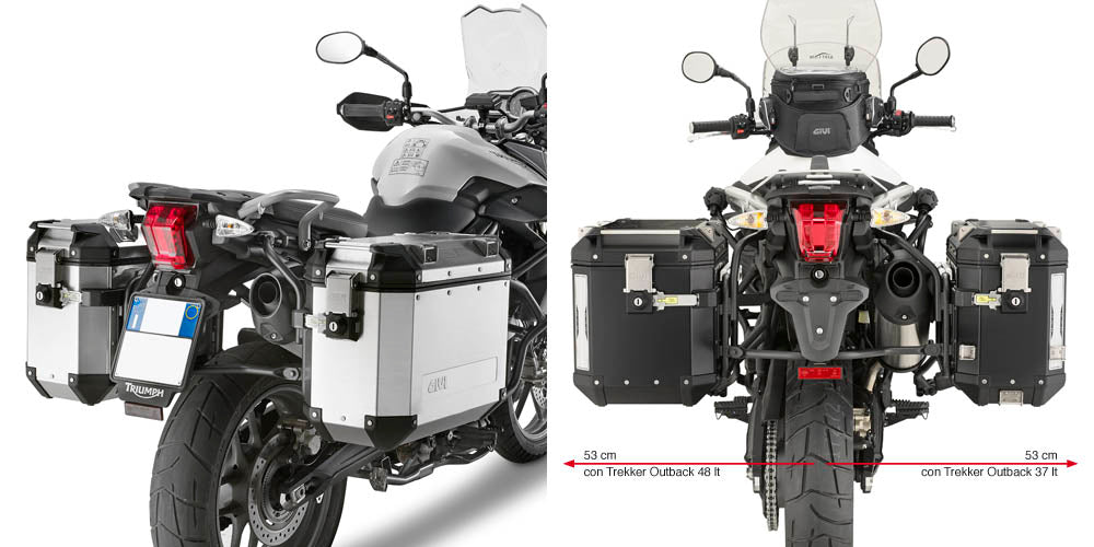 Givi Tubular pannier holder for Trekker Outback Triumph Tiger 800 11-15
