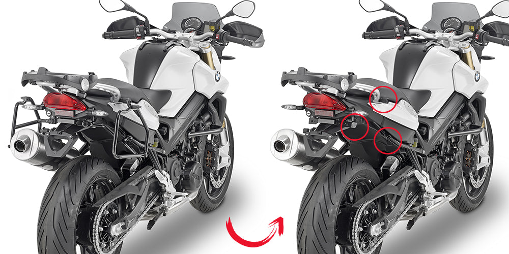 Givi Rapid release tubular  side-case holder for MONOKEY® BMW F800R 15