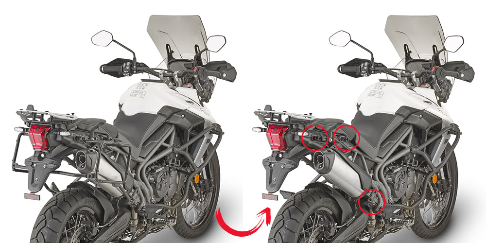 Givi Sidoväskhållare för Tiger 800 2018-