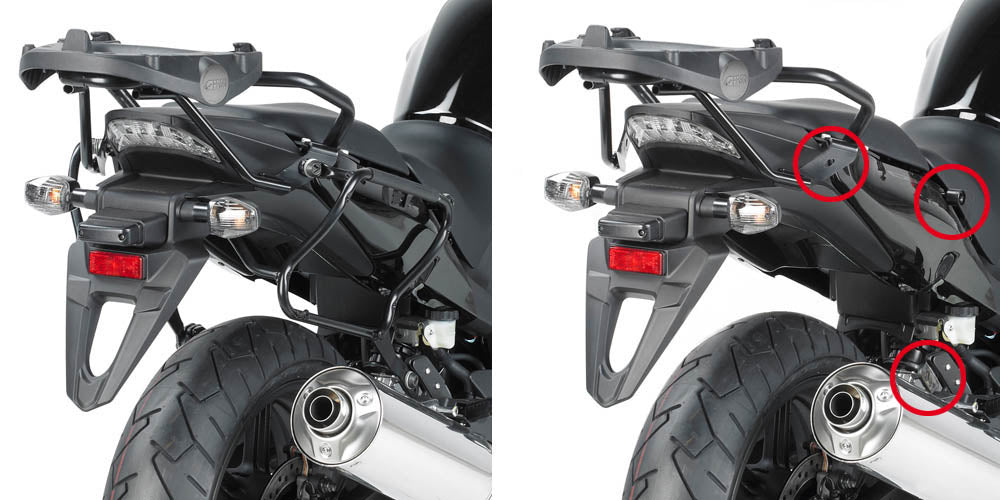 Givi Rapid release tubular side-case holder for MONOKEY®