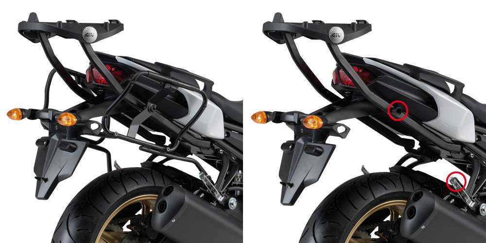 Givi Rapid release tubular side-case holder for MONOKEY®